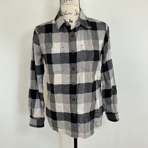 Carhartt Women Plaid Flannel Shirt Long Sleeve Button Up Casual Top Size S 4/6